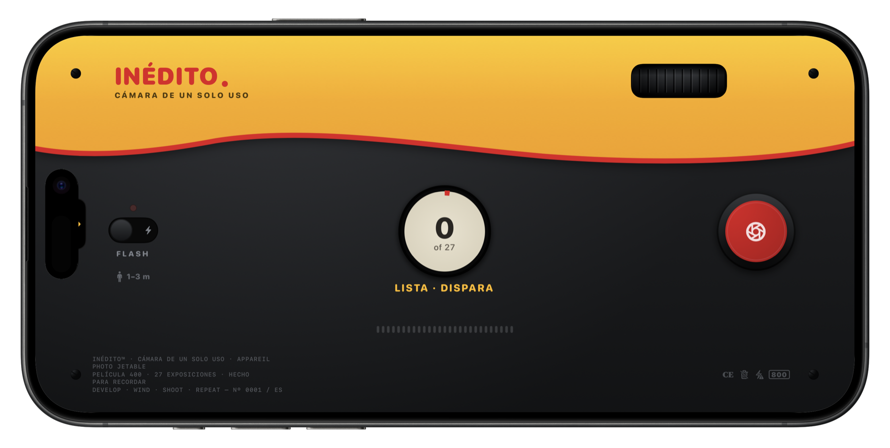 Inédito, cámara analógica para iPhone